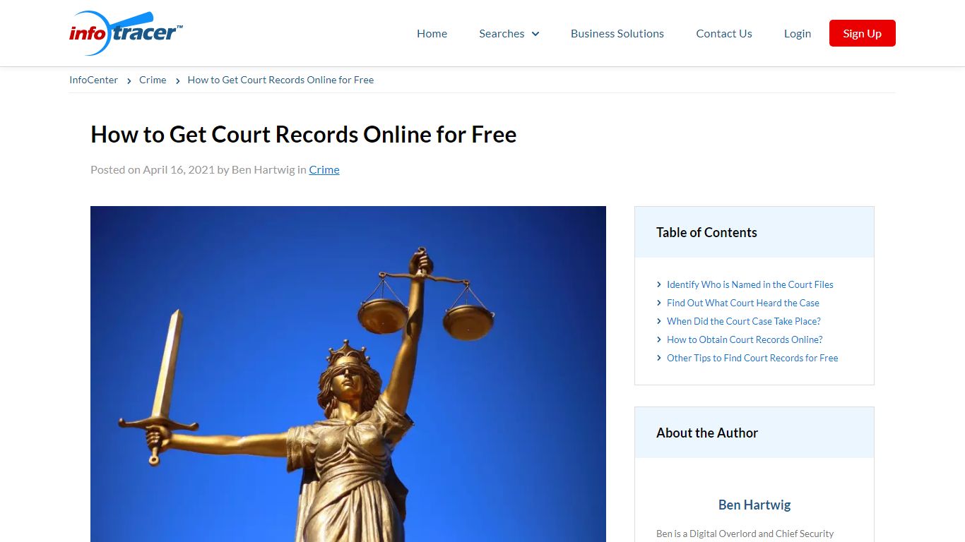 How to Get Court Records Online for Free - InfoCenter